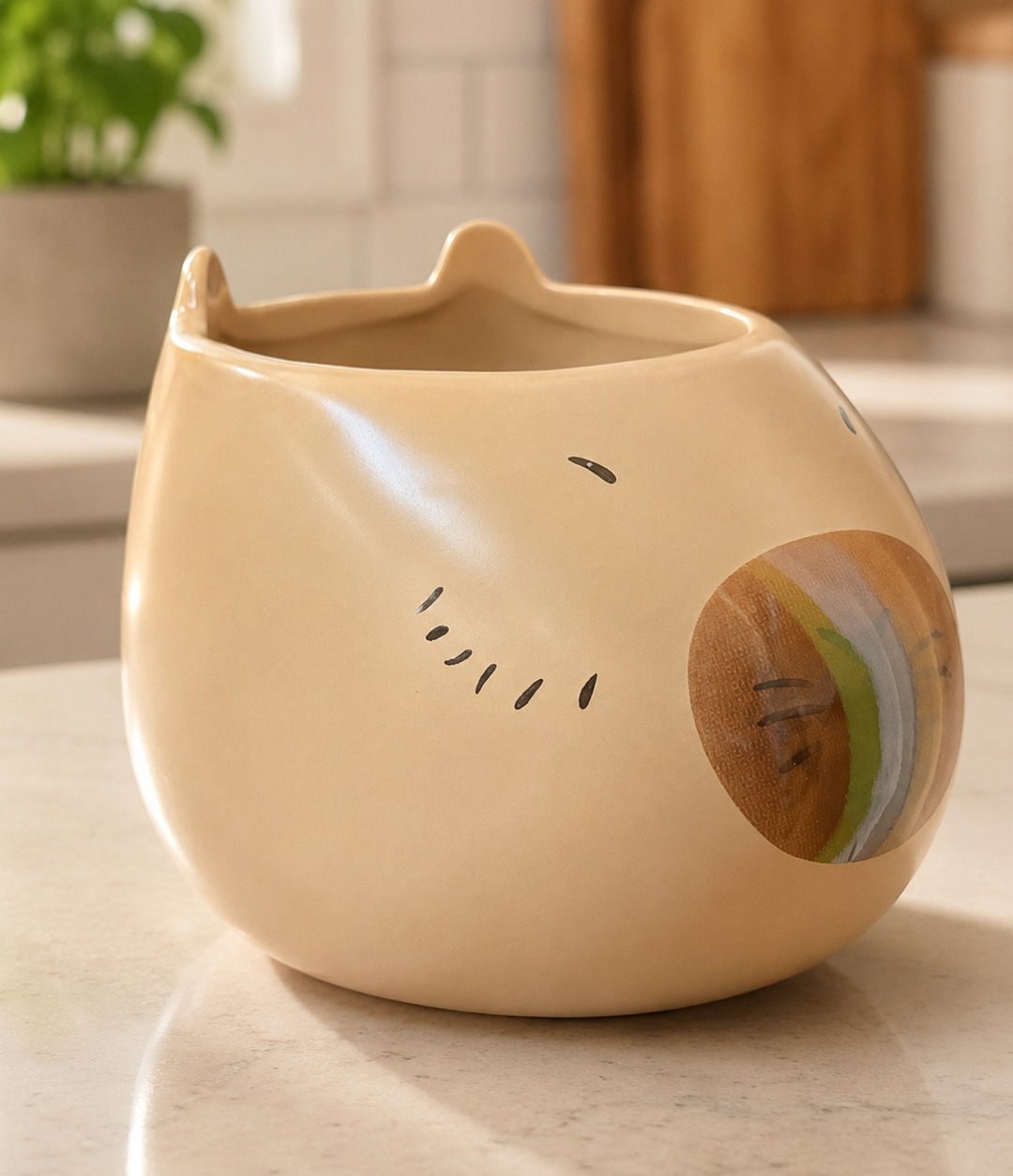 Alternative view of Taza de capybara