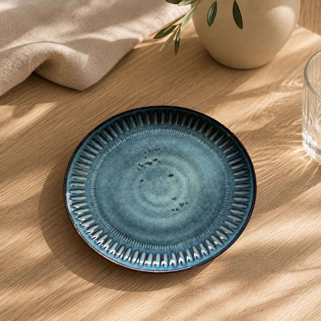 Plato Pequeño Azul