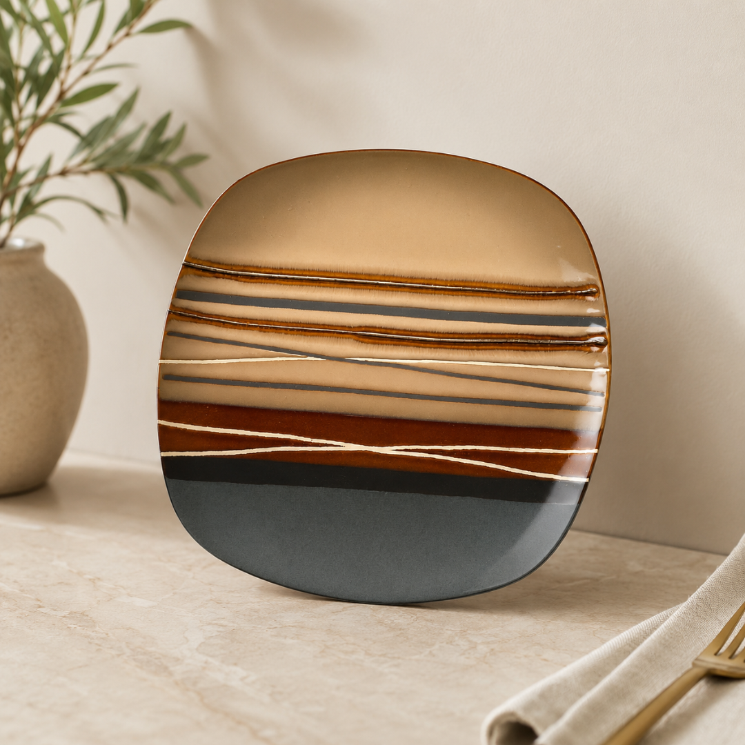 Plato Cuadrado De 8.5 Cms