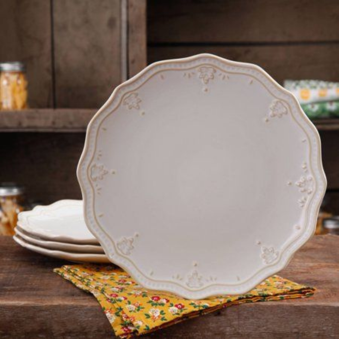 Platos Grandes Blancos De Ceramica