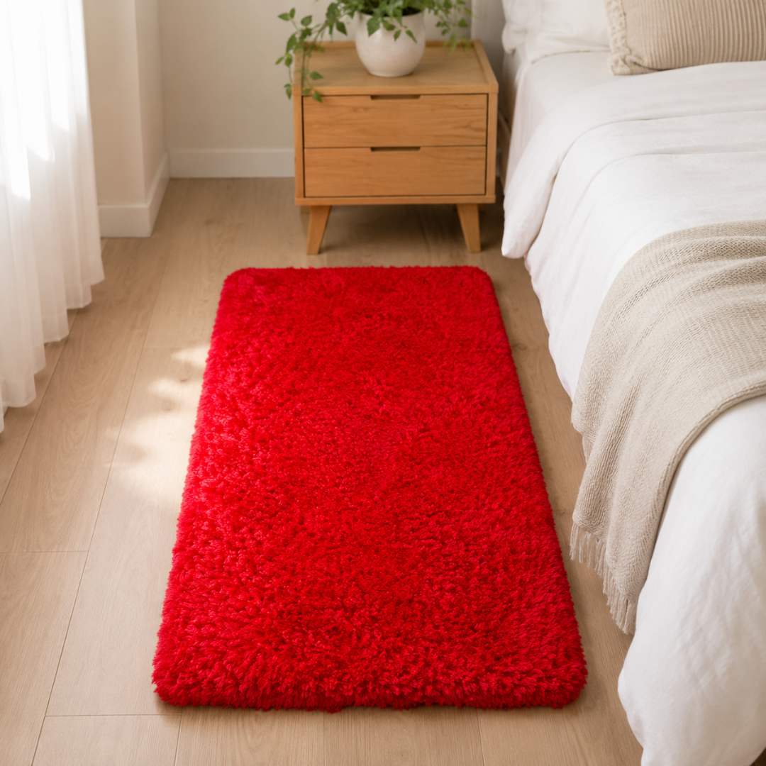 Alfombra Para Cuarto Roja