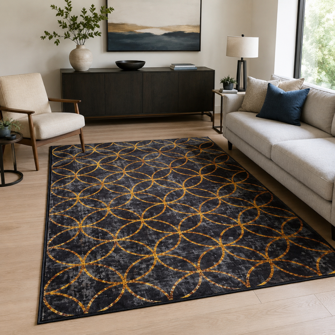 Alfombra De Area Con Diseño 80X120