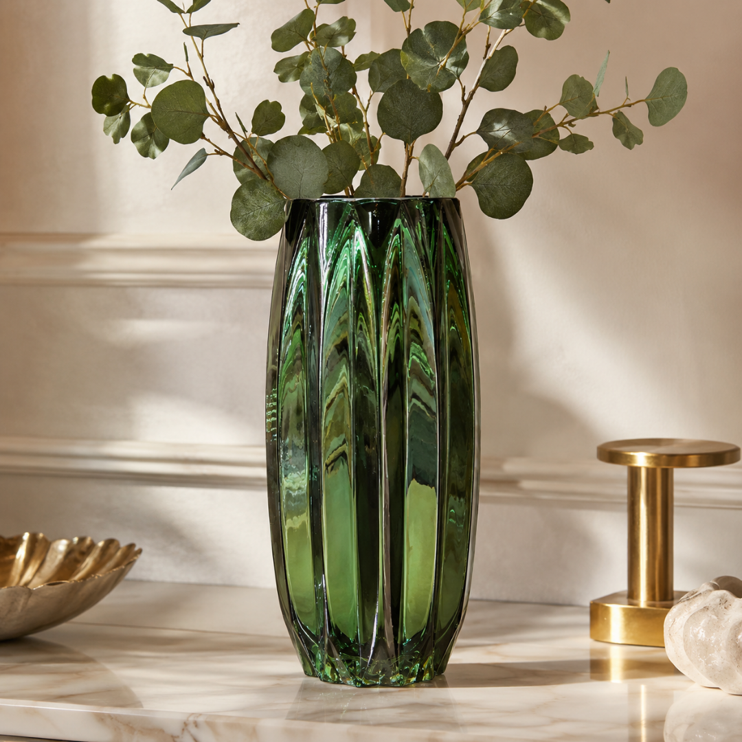 Florero Verde De 30Cm