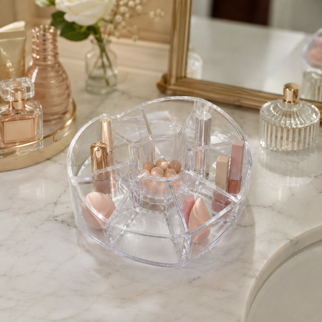 Organizador de cosméticos diseño de corazón