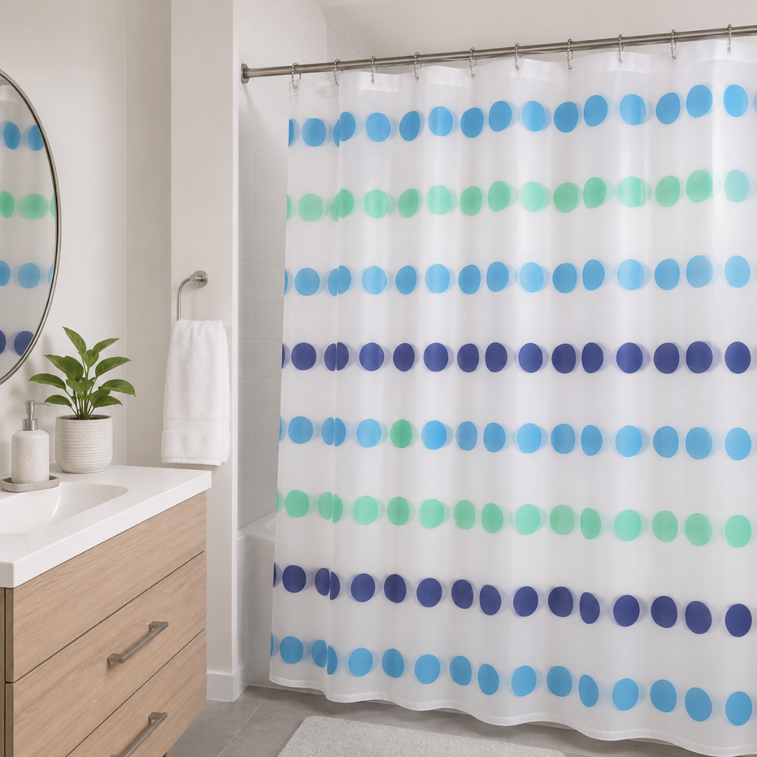 Cortina plástica para baño