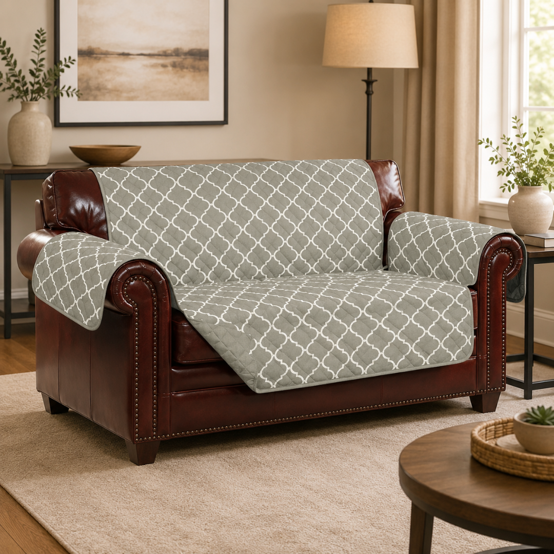 Cobertor Para Sillon Doble Gris