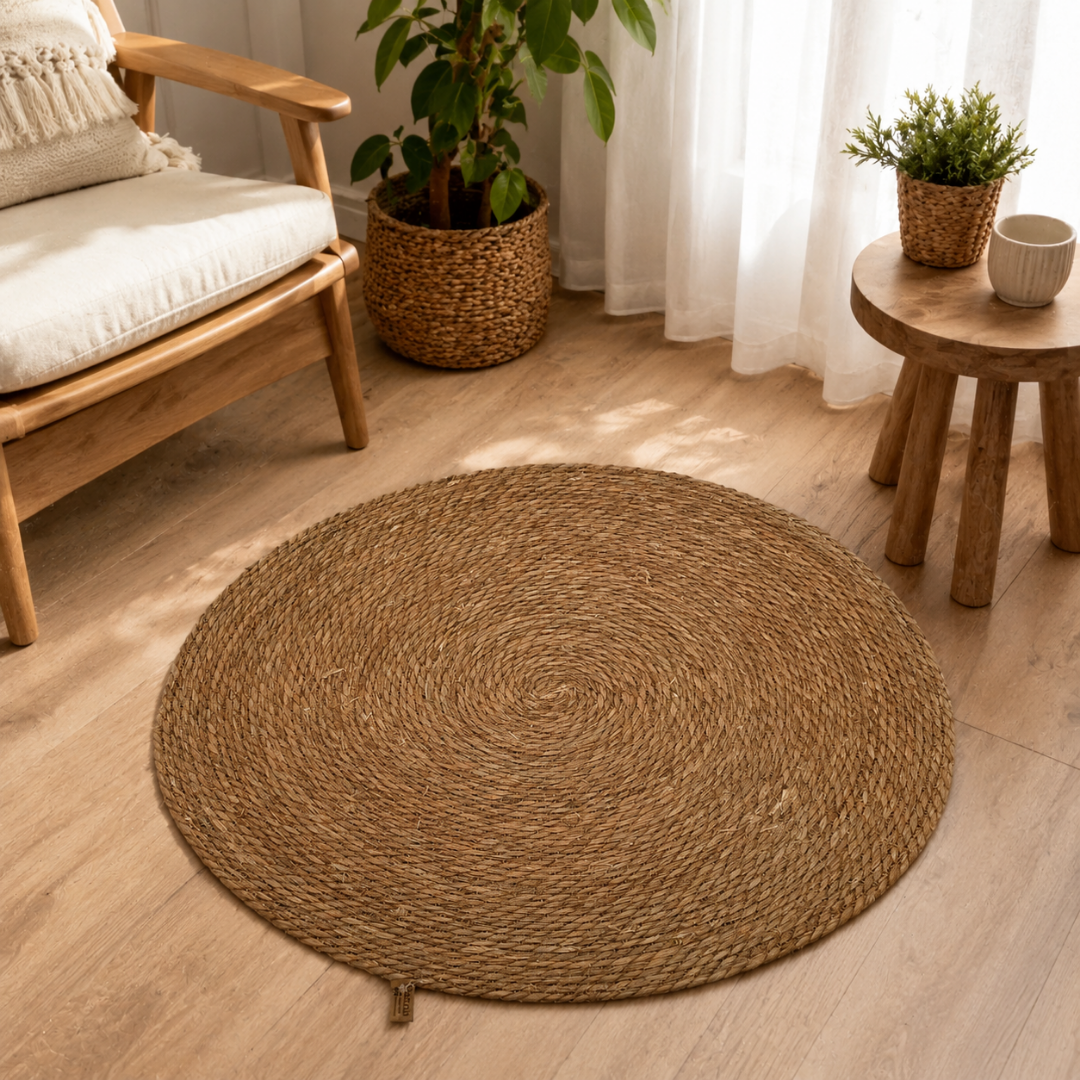 Alfombra Redonda De 80Cms