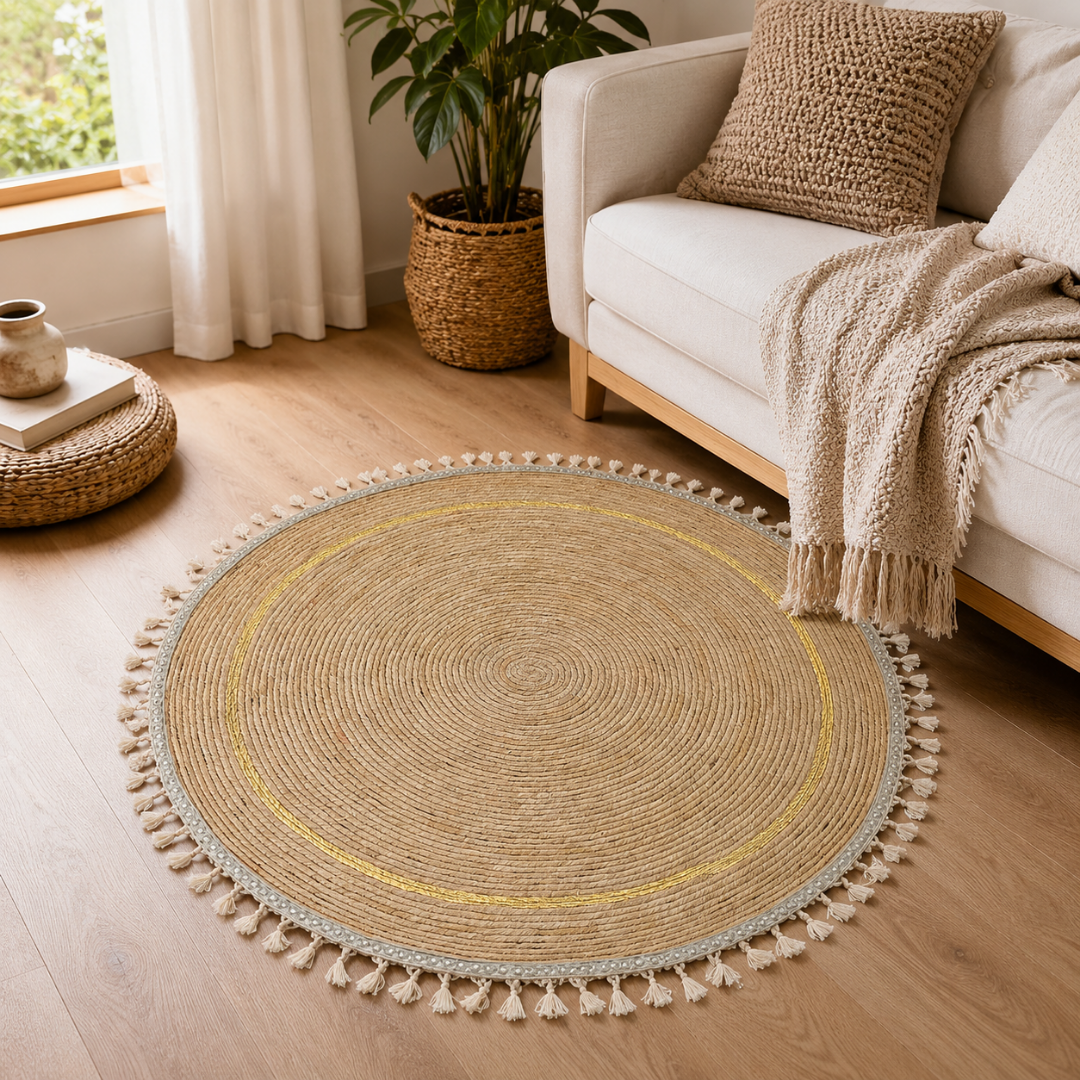 Alfombra Redonda De 120 Cms