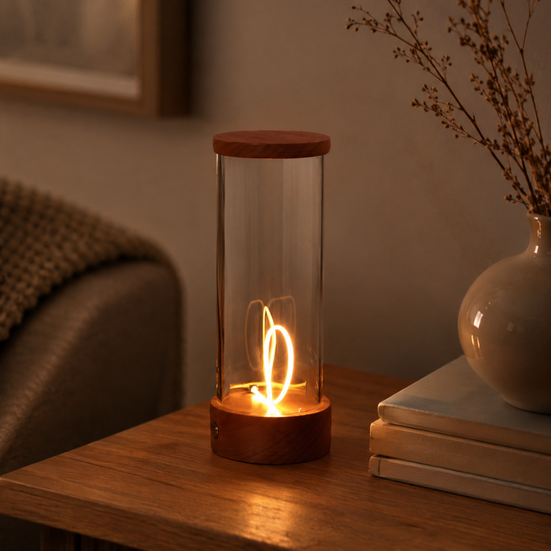 Lampara Con Luz Hilo Led