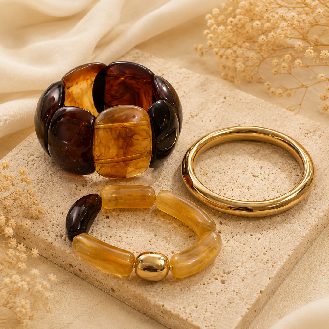 Alternative view of Set de 3 pulseras