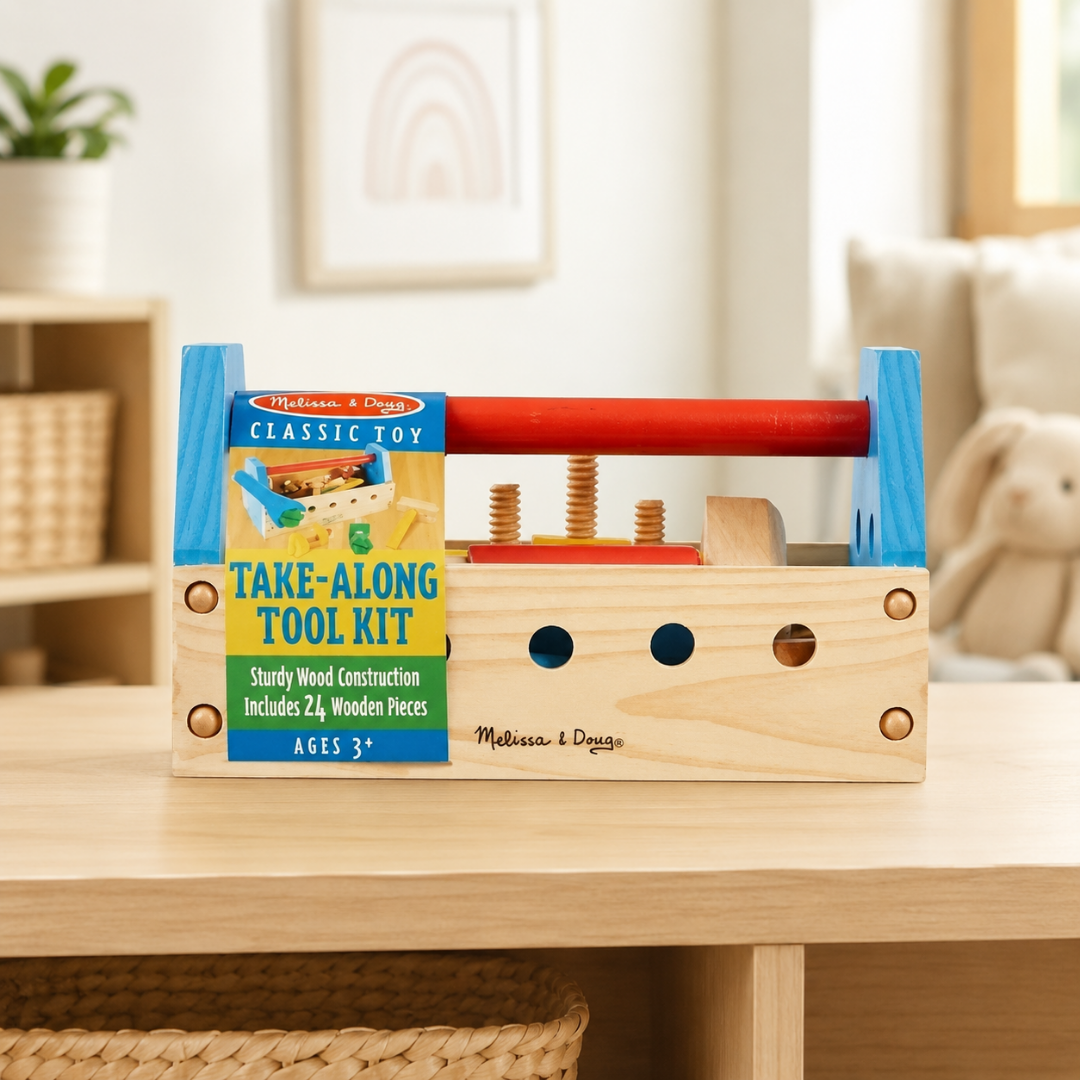 Caja de herramientas de madera 24pzs