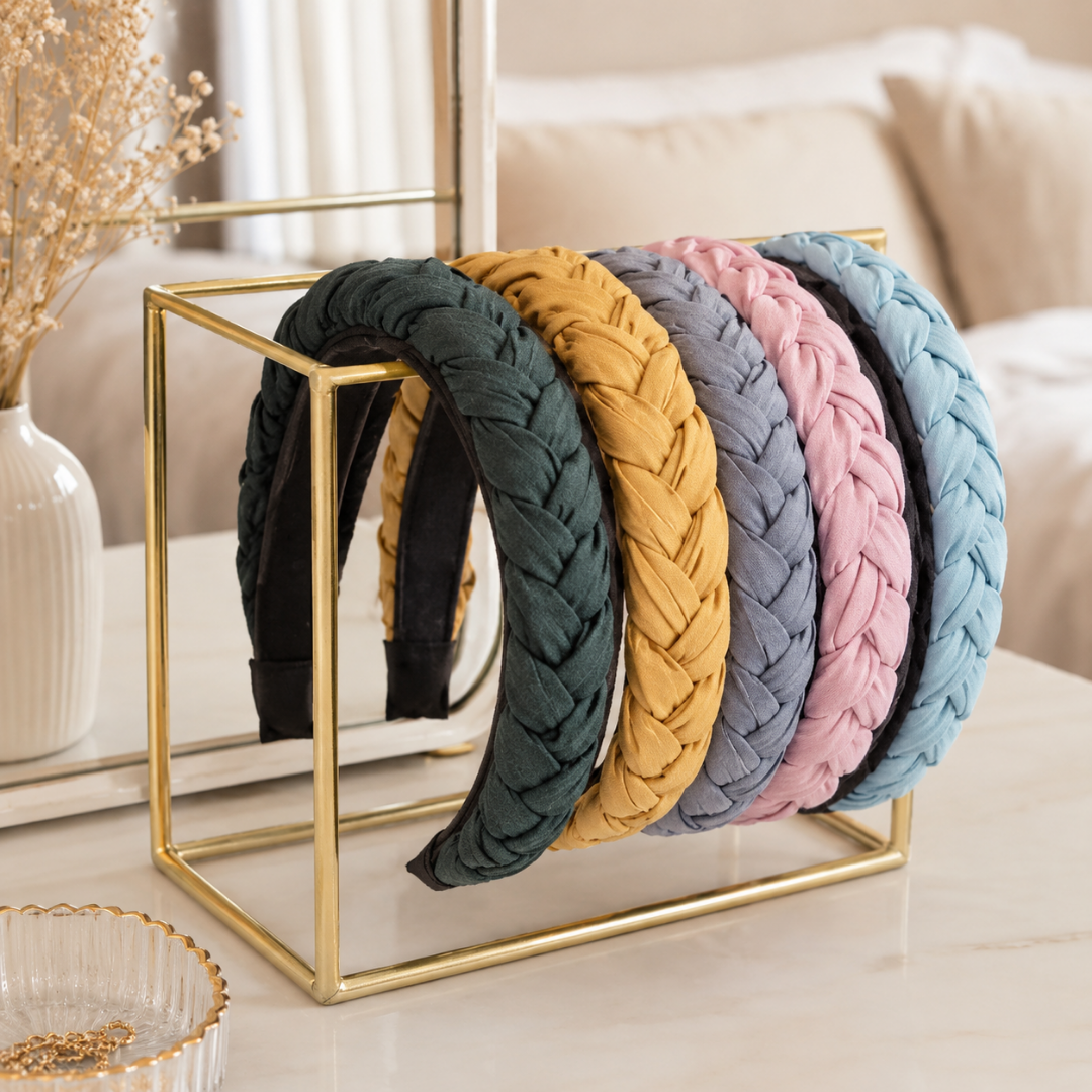Diadema delgada con trenzas