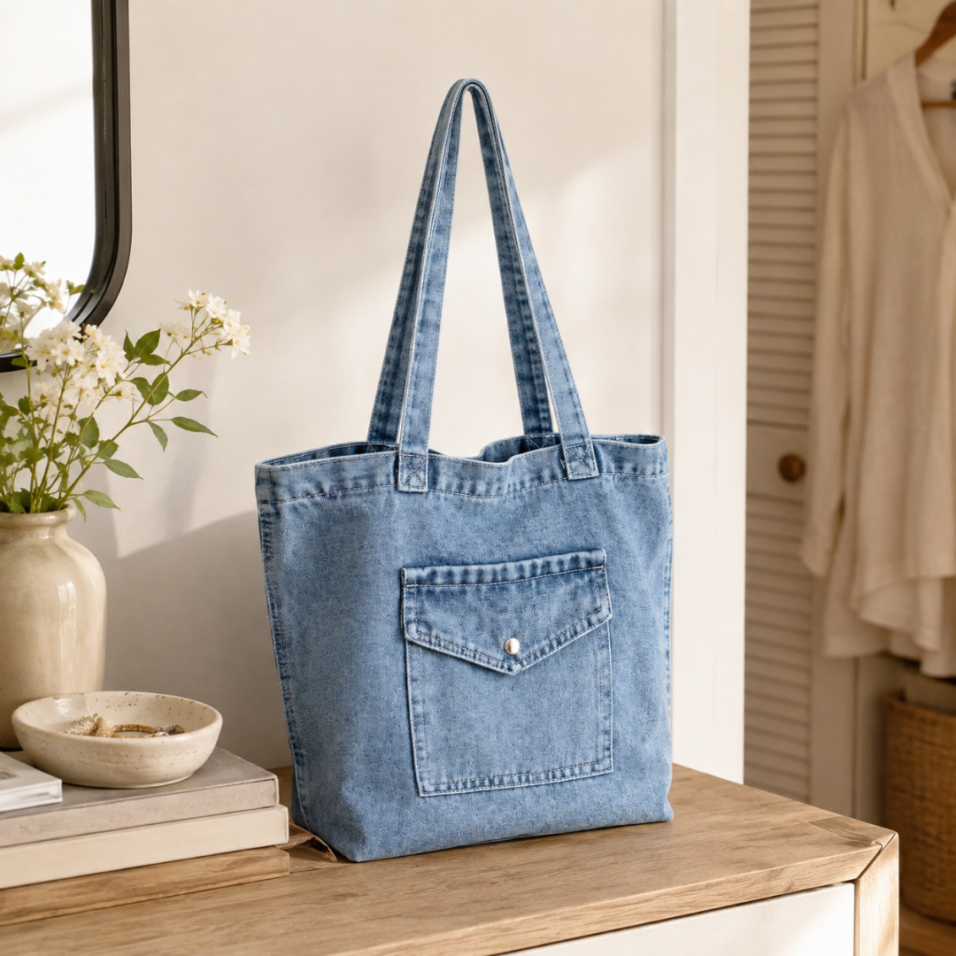 Alternative view of Bolso denim para dama