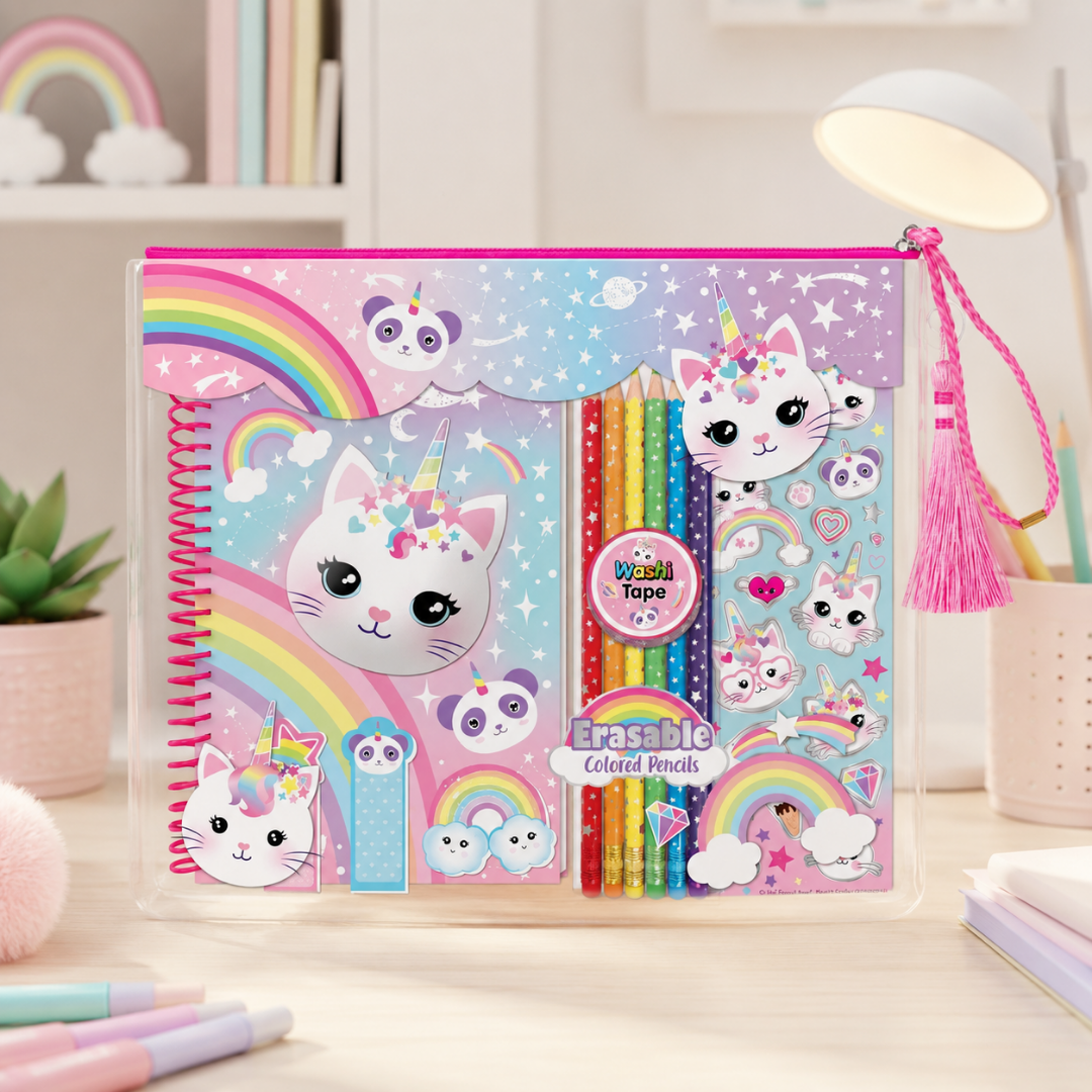 Diario para colorear gaticornio