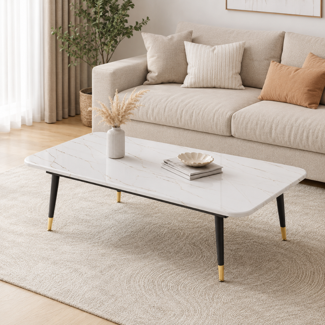 Mesa rectangular decorativa