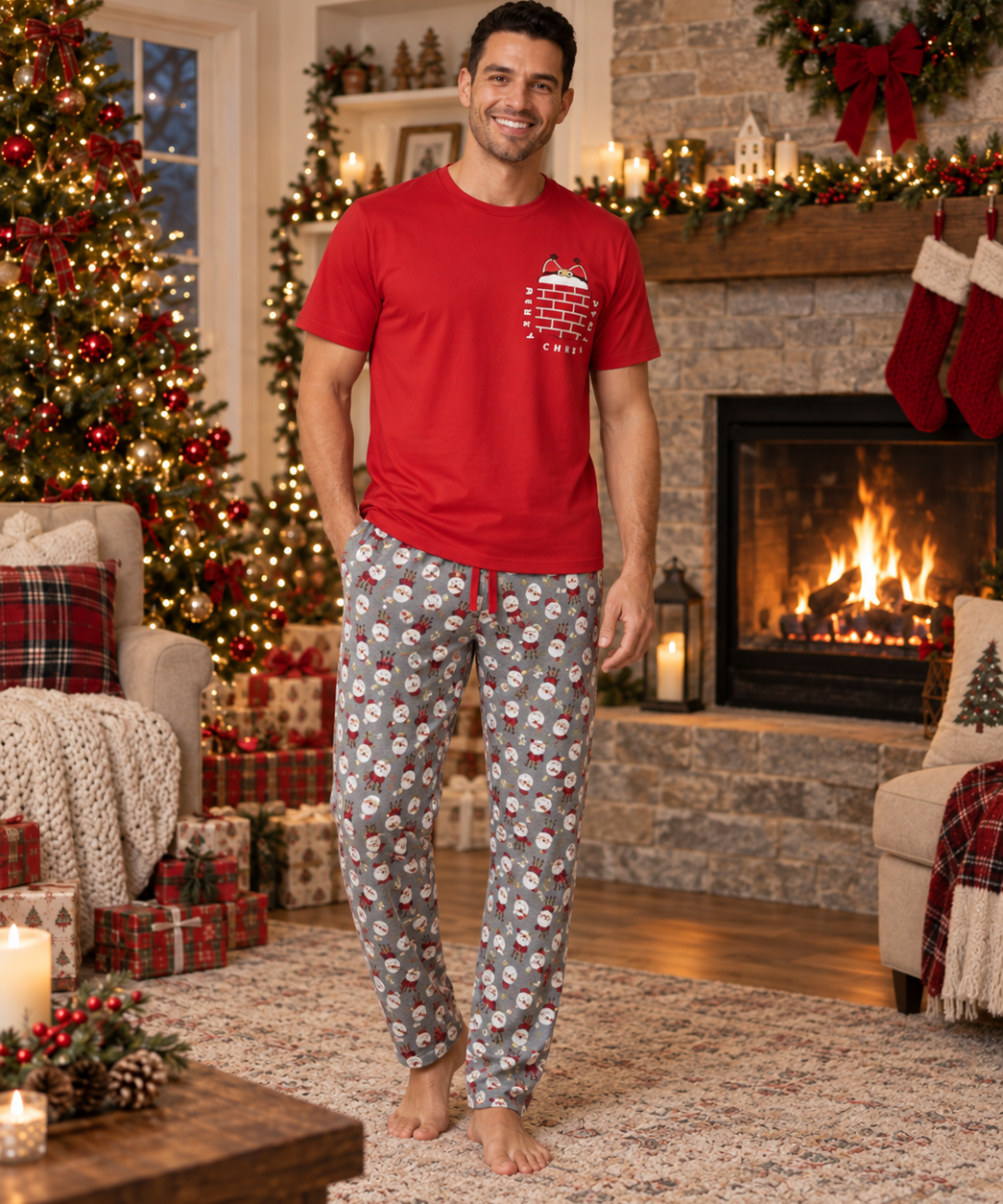 Pijama Santa Hombre