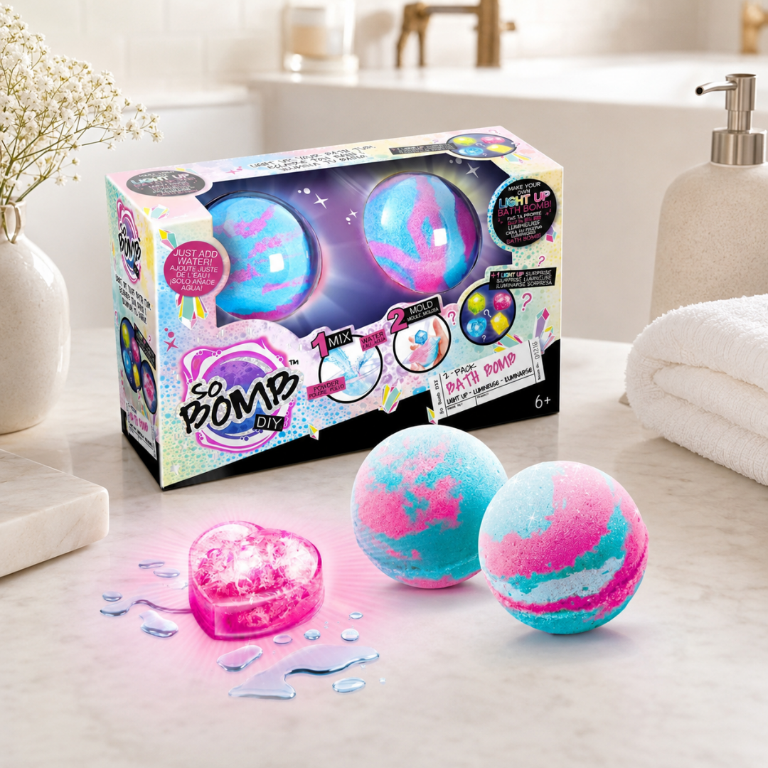 Crea tus bombas de baño con sorpresa de lumínosas