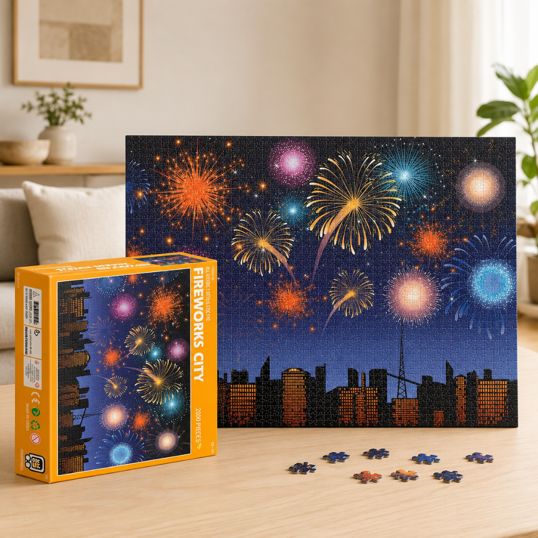 Rompecabezas 2000 pcs Fireworks city