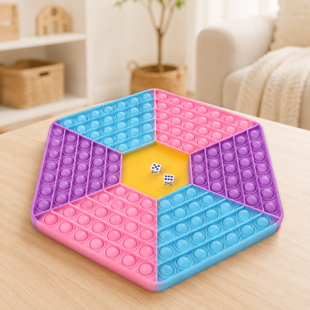 Juego de mesa Pop It anti estrés hexágono