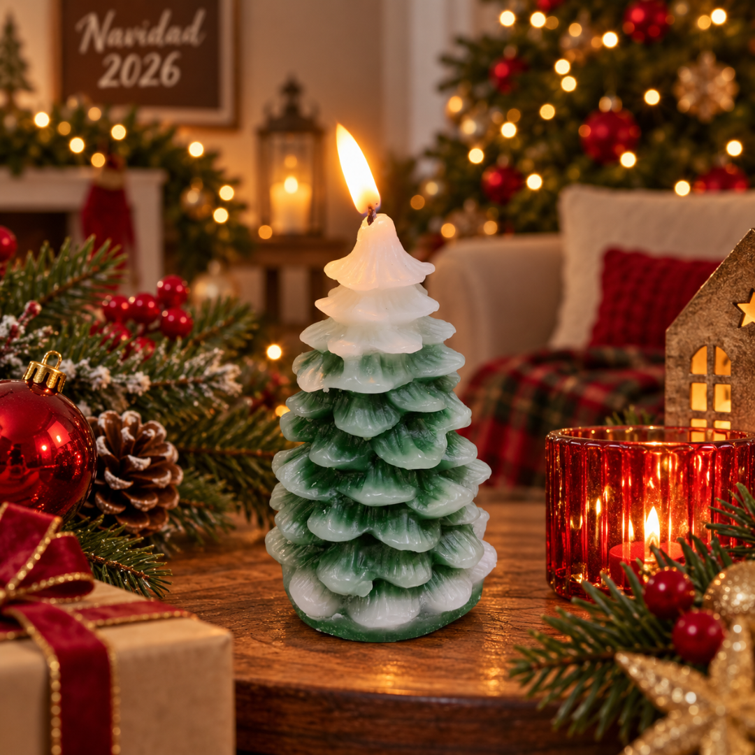 Candela diseño arbol navideño