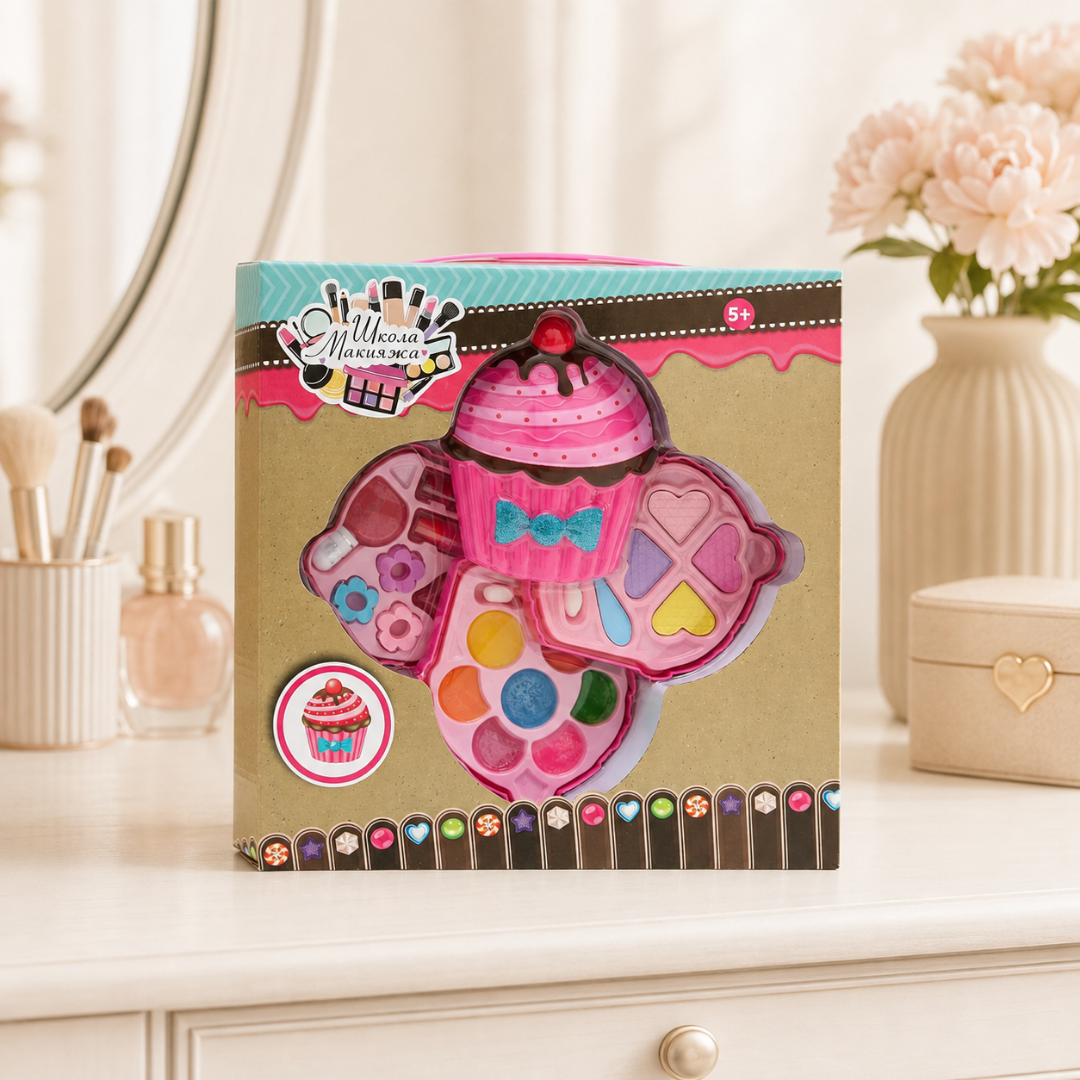 Maquillaje estuche de cupcake