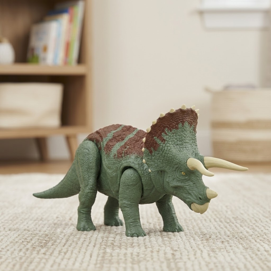 Jurassic world roar strikers triceratops con sonido