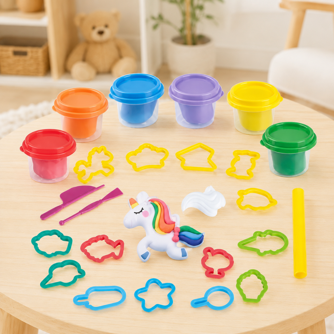 Juego de plasticina fantasía de unicornio