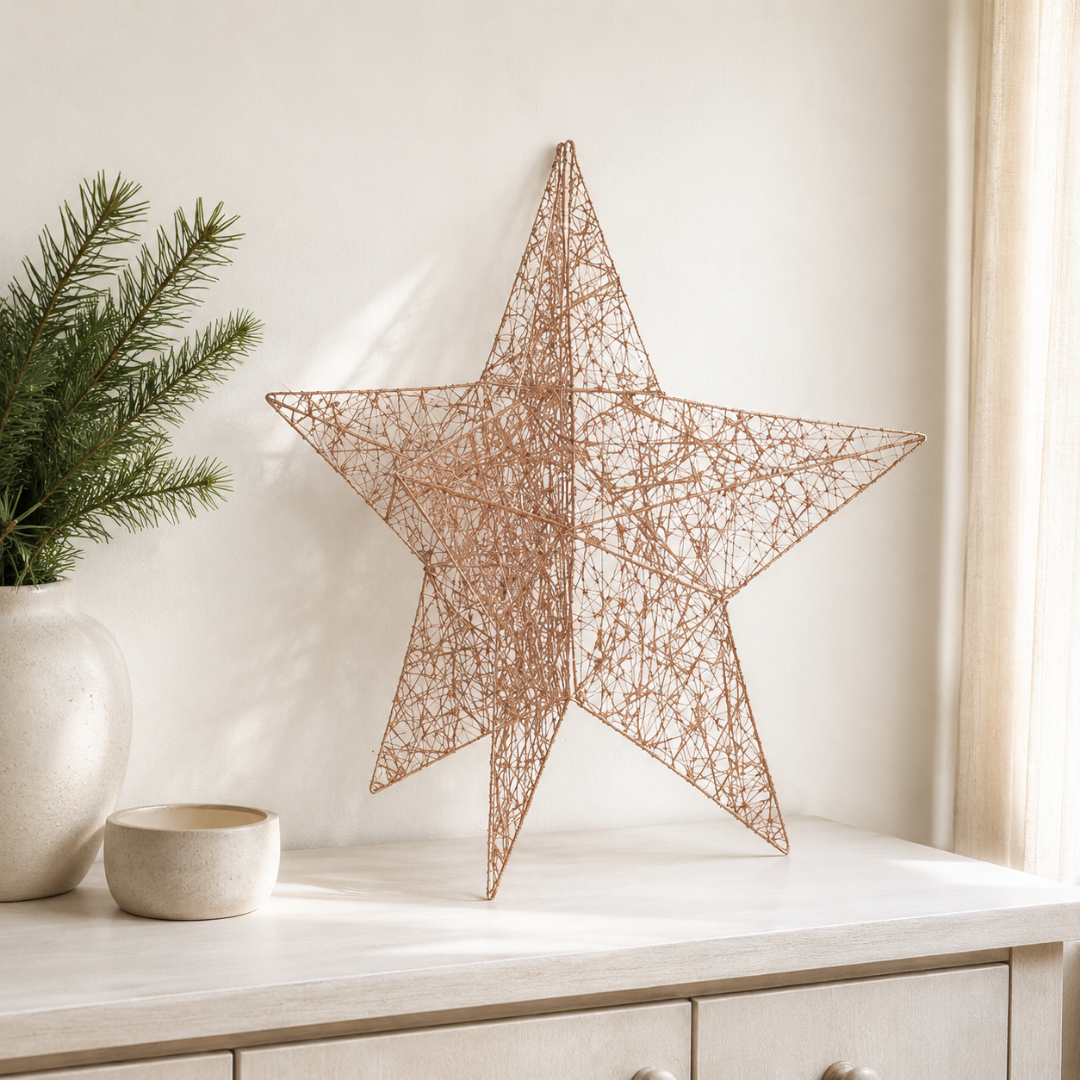 Estrella dorada 80cm