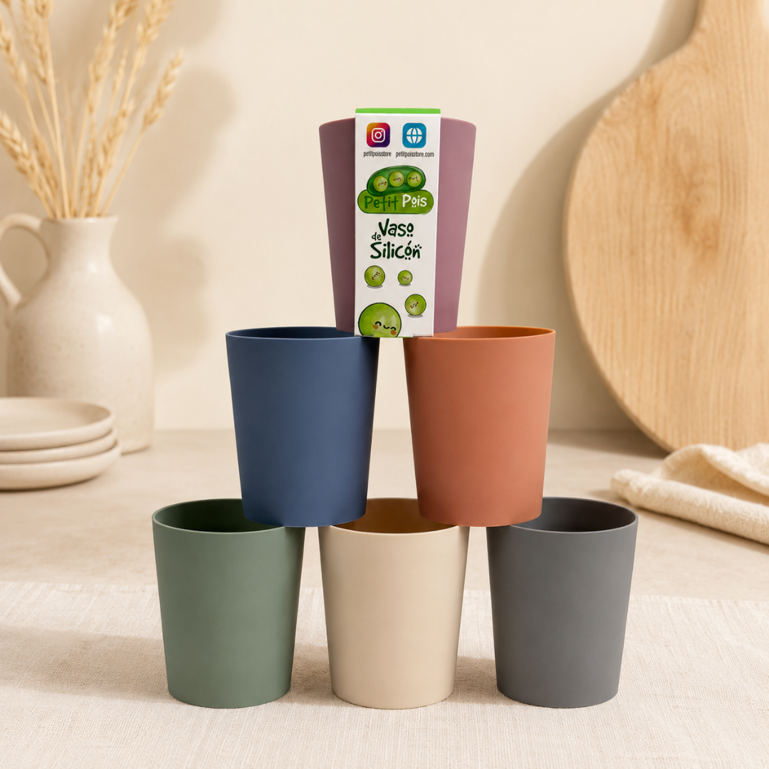 Vaso de silicón