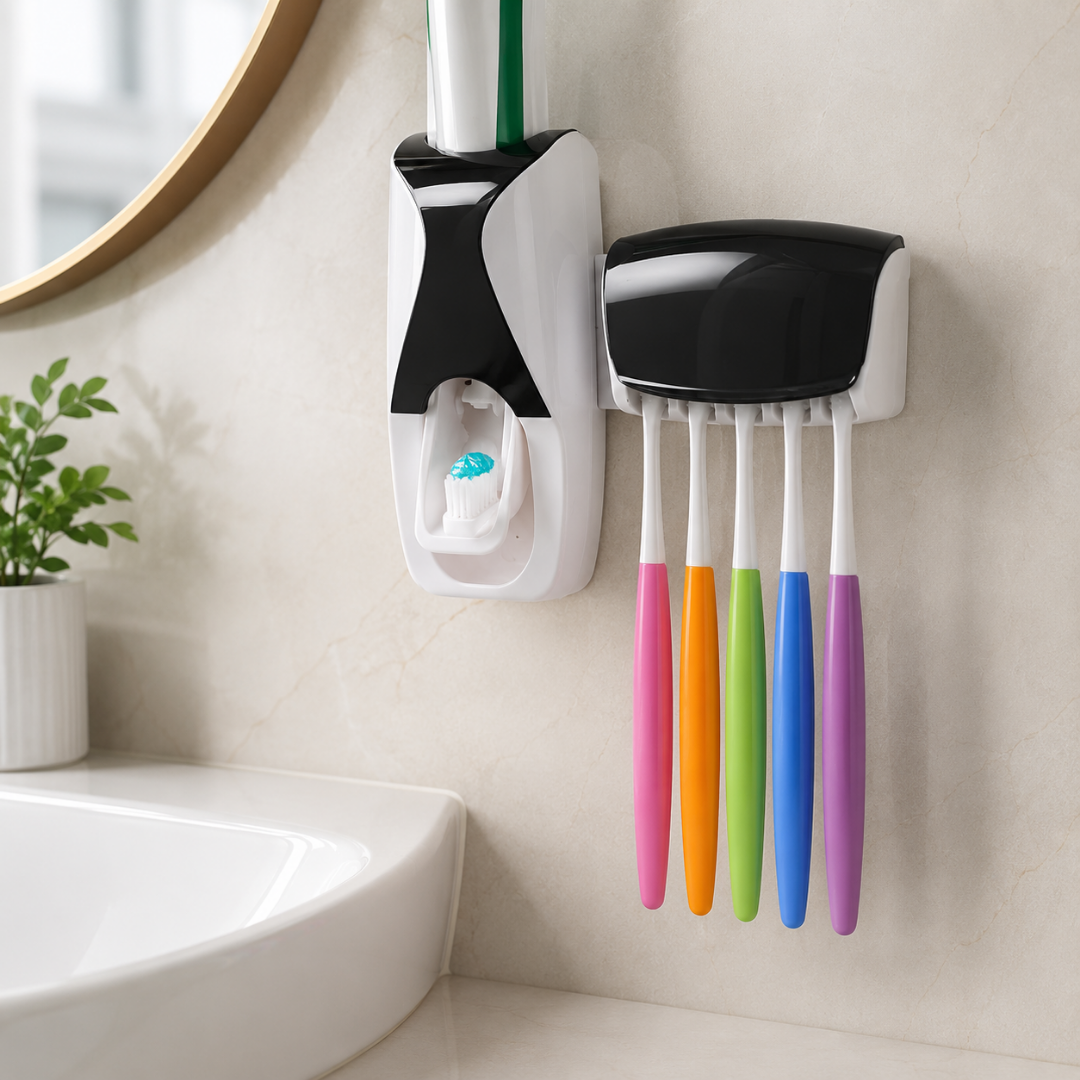 Dispensador de Cepillo de dientes y pasta
