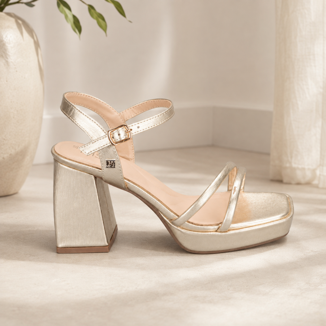 Sandalia baja Beettle gold