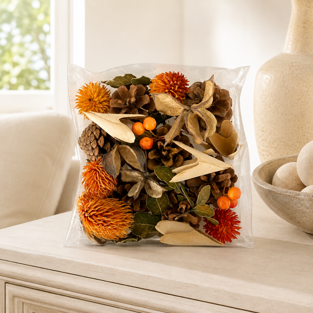 Bellotas con flores
