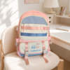 Bulto color pastel con rayas