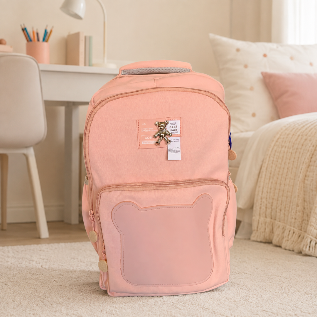 Bulto rosado pastel