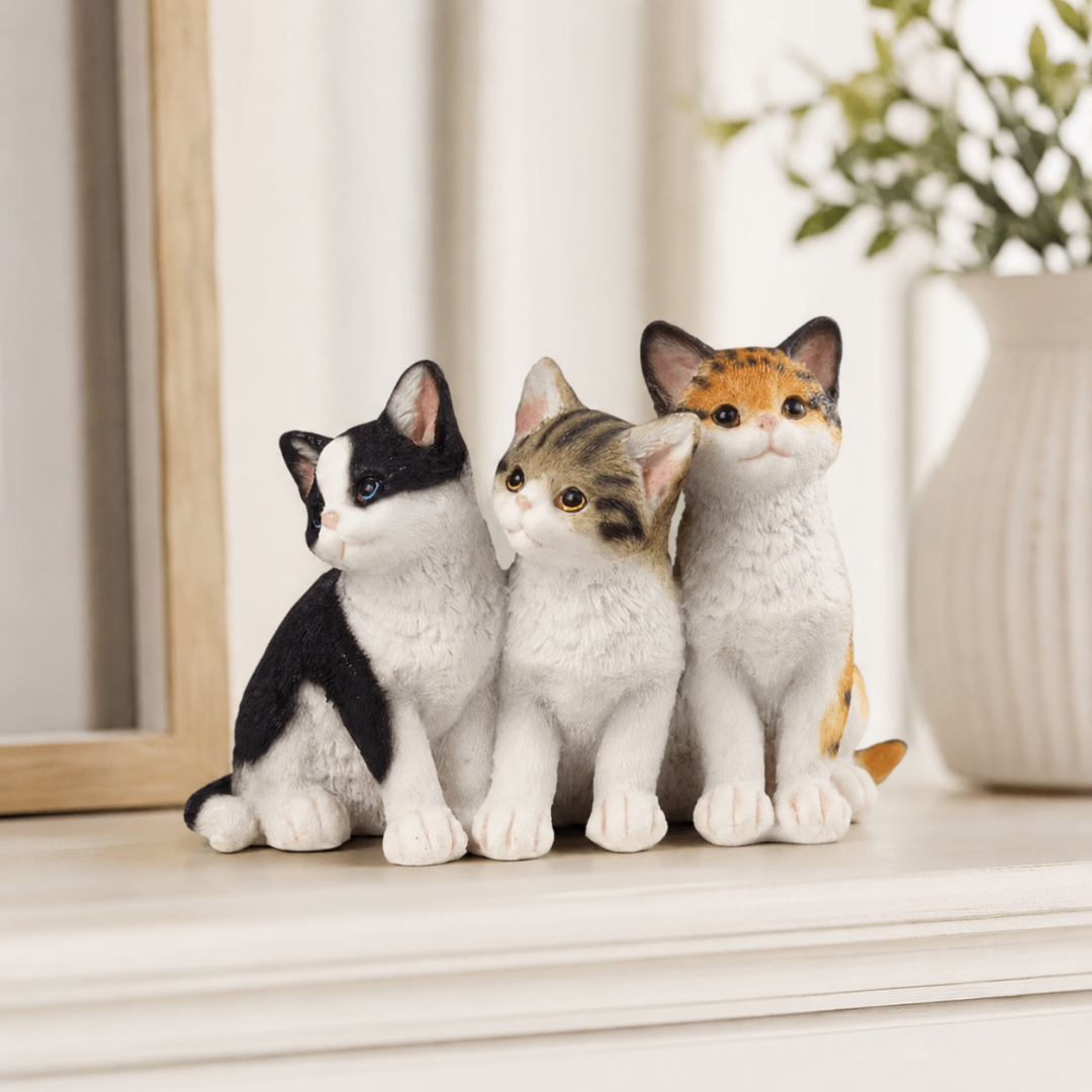 Figura Decorativa de Gatos