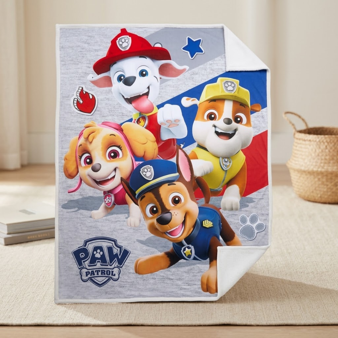 Cobija con dibujos de Paw Patrol 80 x 100cm