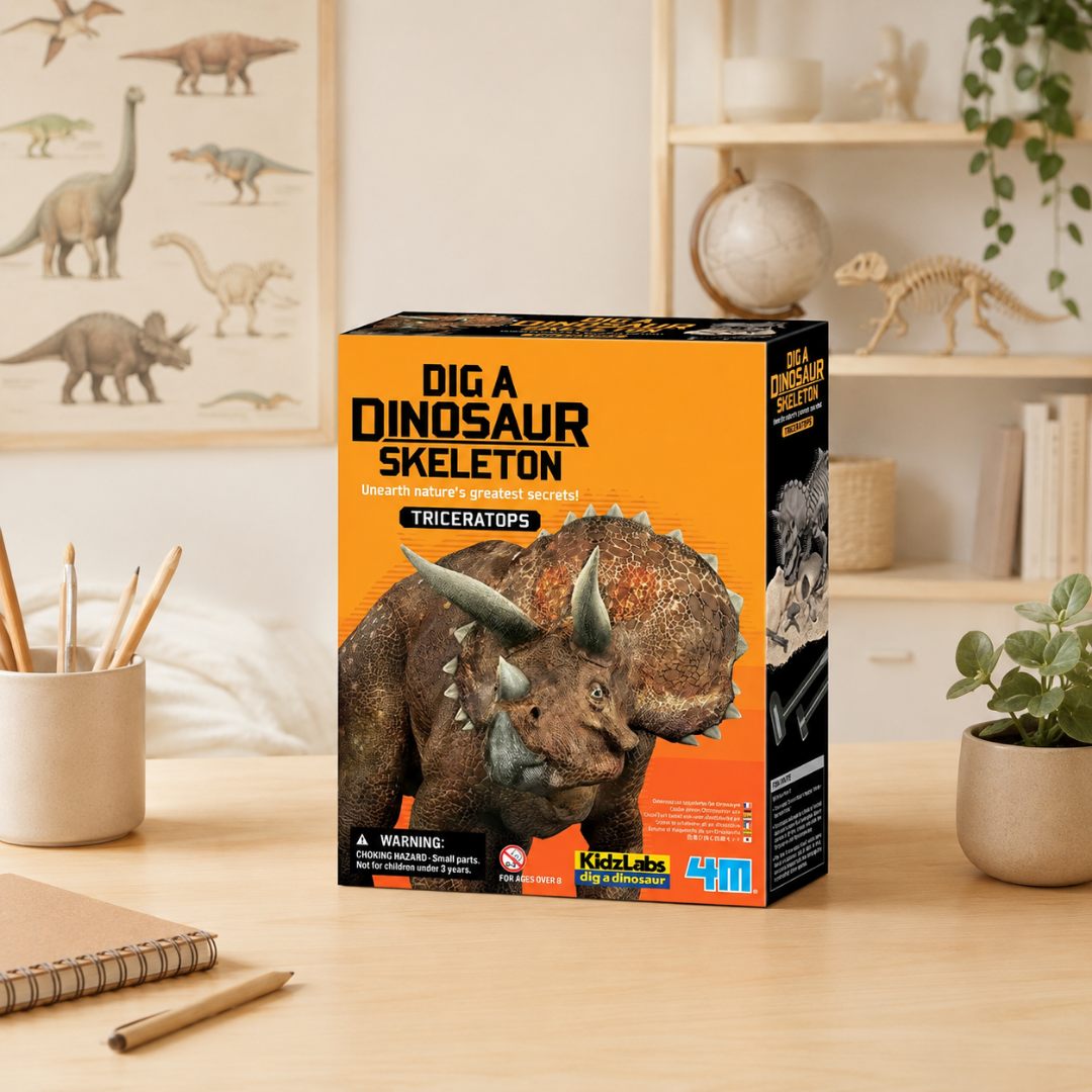 Cava y arma tu fósil de Triceratops