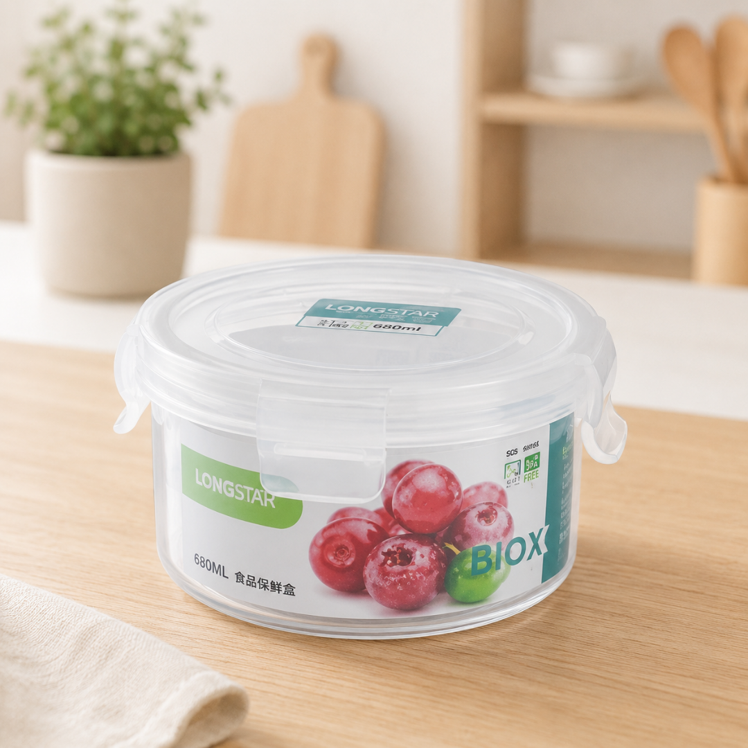 Recipiente circular para alimentos 680 mL