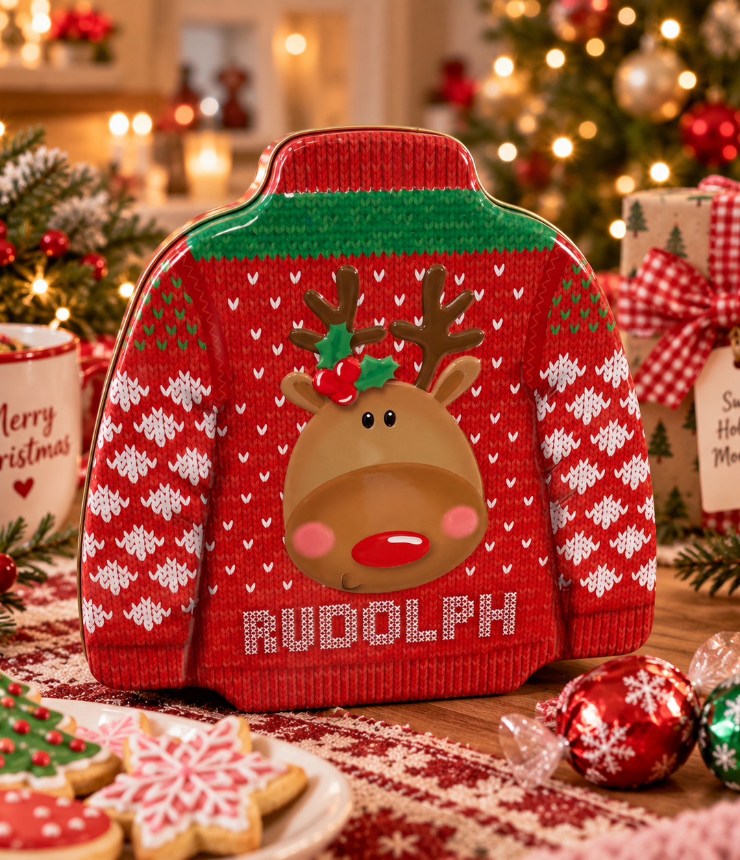 Caja de metal ugly sweater