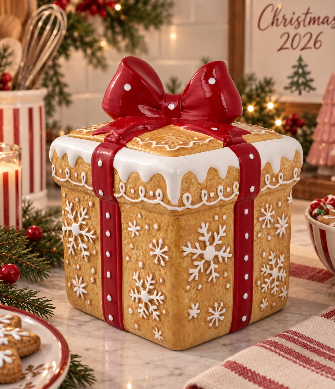 Tarro Galletas Regalo 1650 Ml 19.5 Cm
