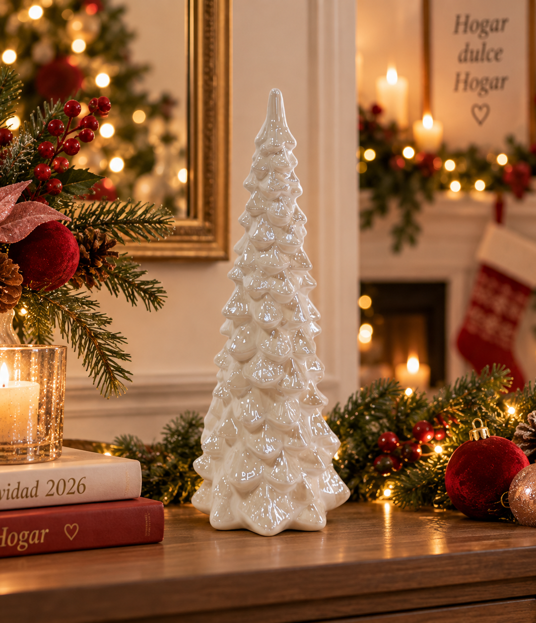Árbol Deco 27.3 Cm Blanco