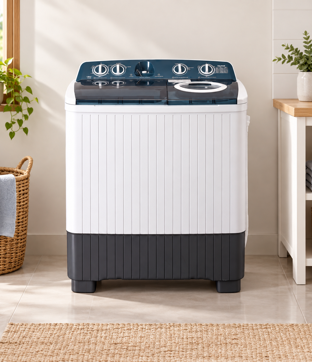 Lavadora semi automática Telstar 14 kg blanca