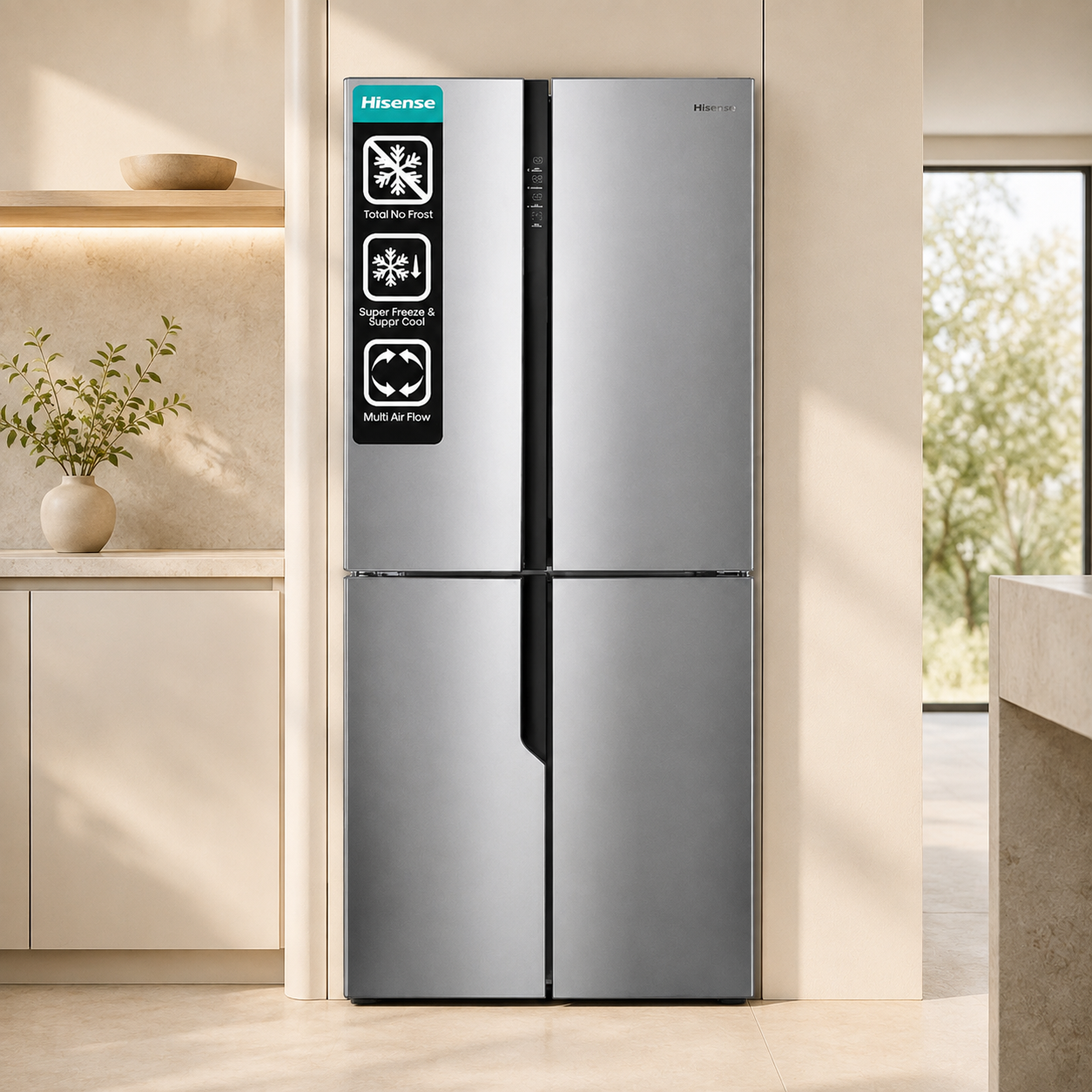 Refrigeradora Hisense Side By Side 16 Pies